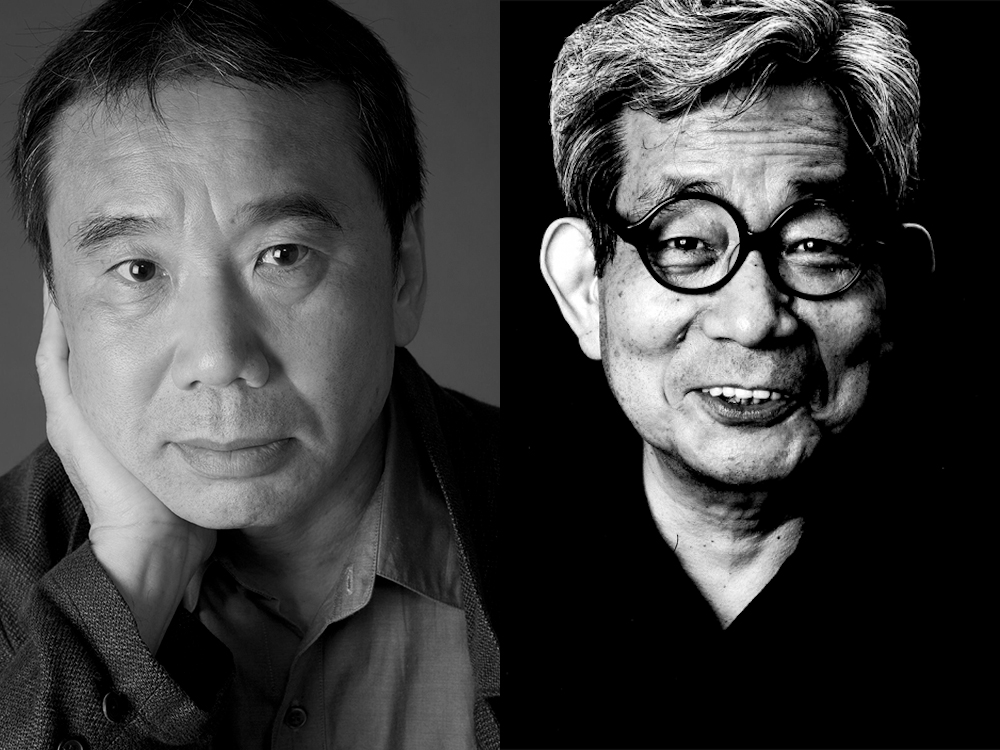 村上春树与大江健三郎；村上由 © Elena Seibert 摄